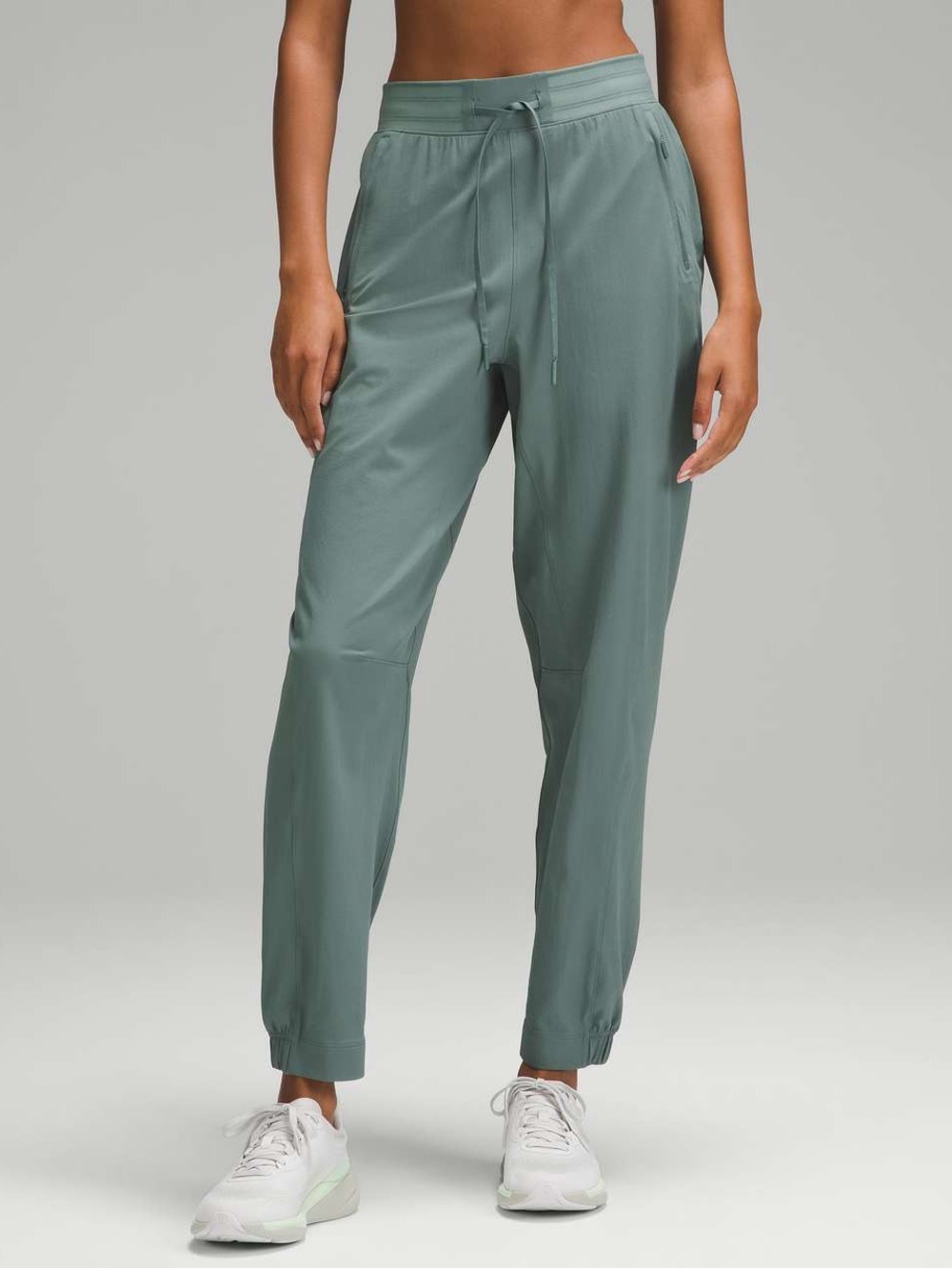 Joe Fresh Activewear Relaxed Drawstring Joggers in Sage Green